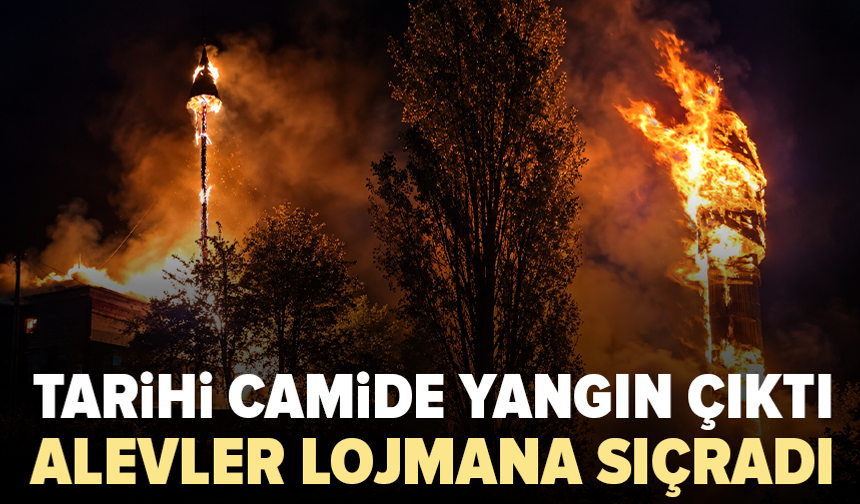 1933 yapımı camide yangın çıktı: Lojmana sıçradı