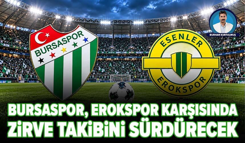 Bursaspor, Erokspor karşısında zirve takibini sürdürecek