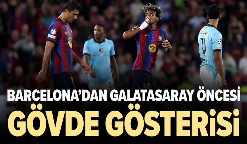 Barcelona’dan Galatasaray öncesi gövde gösterisi
