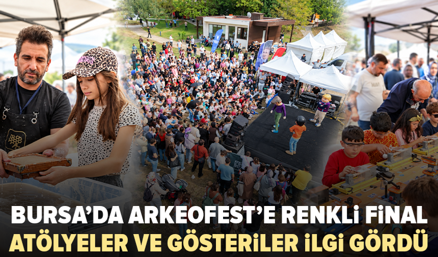 Bursa’da Arkeofest’e renkli final: Çocuklar Rafadan Tayfa ile eğlendi