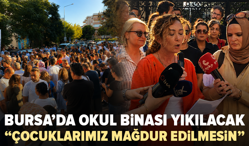 Bursa’da veliler okul önünde tek ses: “Çocuklarımız mağdur edilmesin”