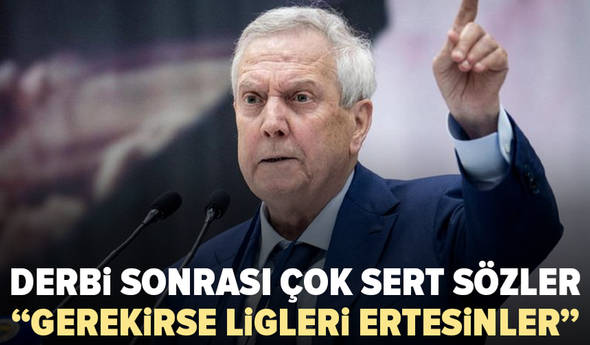 Aziz Yıldırım’dan derbi sonrası hakem isyanı: “İnce ince doğruyorlar”