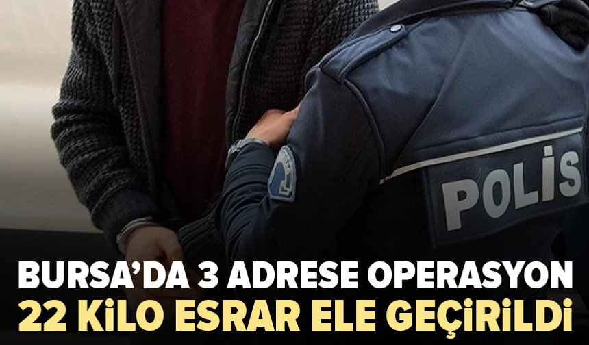 Jandarma Karacabey’de 3 adrese operasyon düzenledi