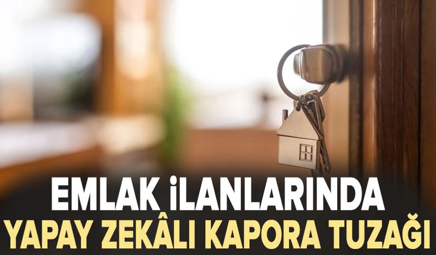 Emlak ilanlarında yapay zekâlı kapora tuzağı