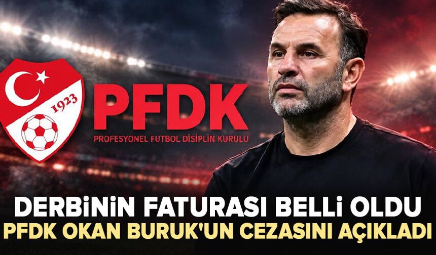 PFDK Okan Buruk'un cezasını açıkladı