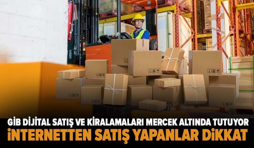 İnternetten satış yapanlar dikkat: GİB dijital satış ve kiralamaları mercek altında tutuyor