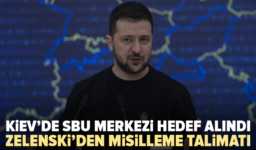 Kiev’de SBU merkezine İHA saldırısı: Zelenski misilleme talimatı verdi