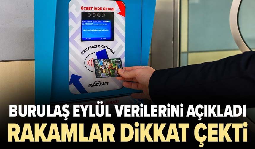 BURULAŞ Eylül verilerini açıkladı: Rakamlar dikkat çekti