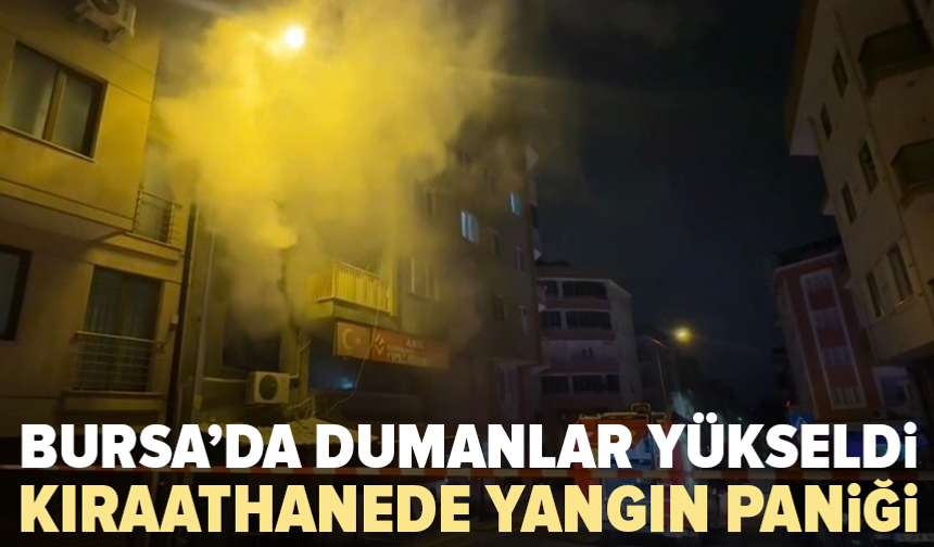Bursa’da kıraathanede yangın: Ekipler müdahale etti