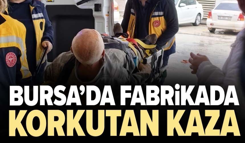 Bursa’da fabrikada korkutan kaza! Yük asansörü 3 metreden düştü