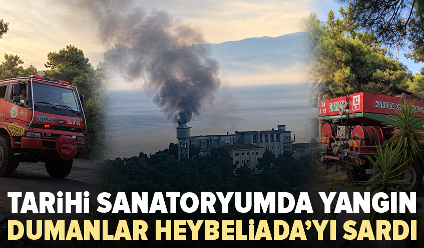 Heybeliada Sanatoryumu’nda yangın paniği
