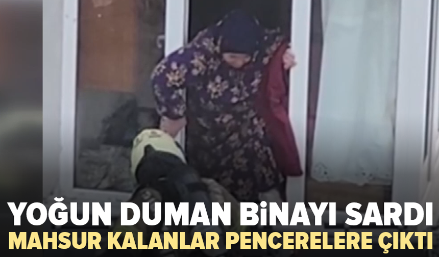 Kadıköy’de bina yangını: Pencerelerden “İmdat” diye yardım istediler