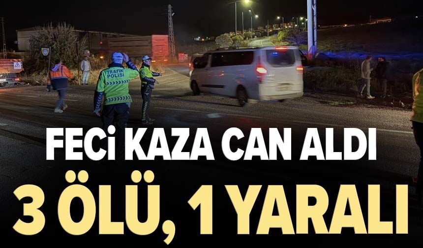 Feci kaza can aldı! İki otomobil çarpıştı: 3 ölü, 1 yaralı