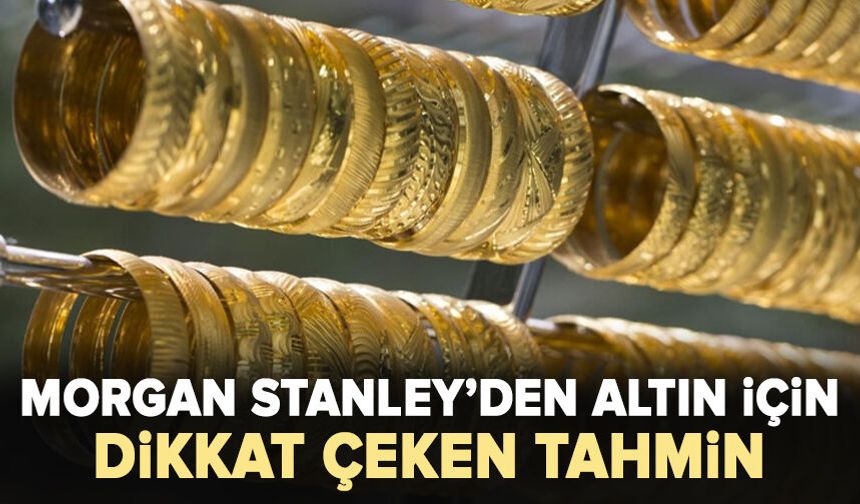 Morgan Stanley’den altın için dikkat çeken tahmin