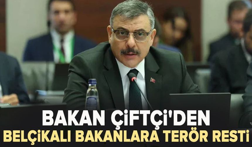 Bakan Çiftçi'den Belçikalı bakanlara terör resti
