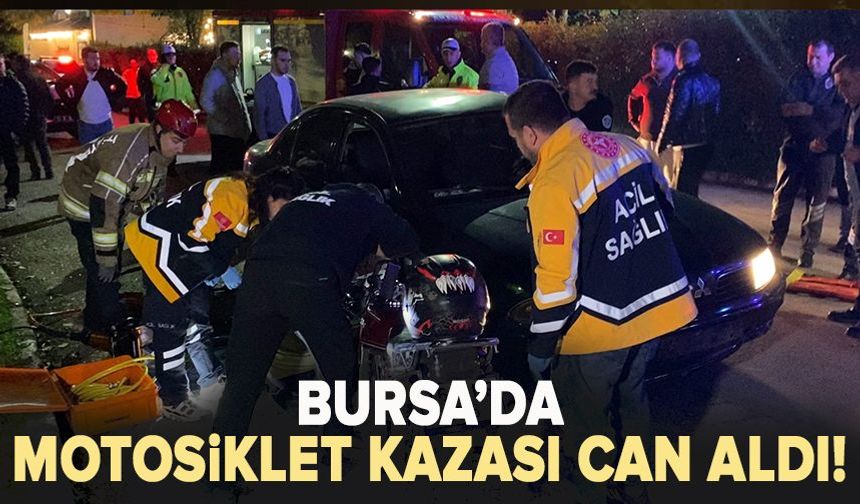 Bursa'da motosiklet kazası can aldı!