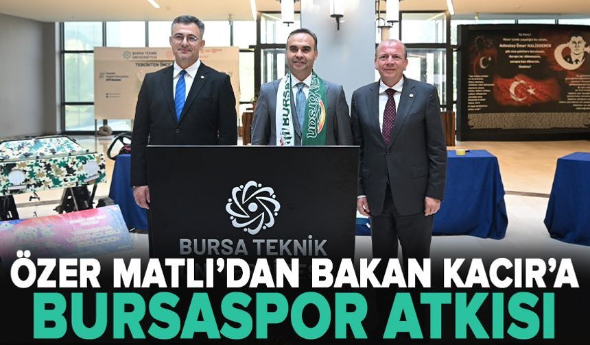 Özer Matlı’dan Bakan Kacır’a Bursaspor Atkısı
