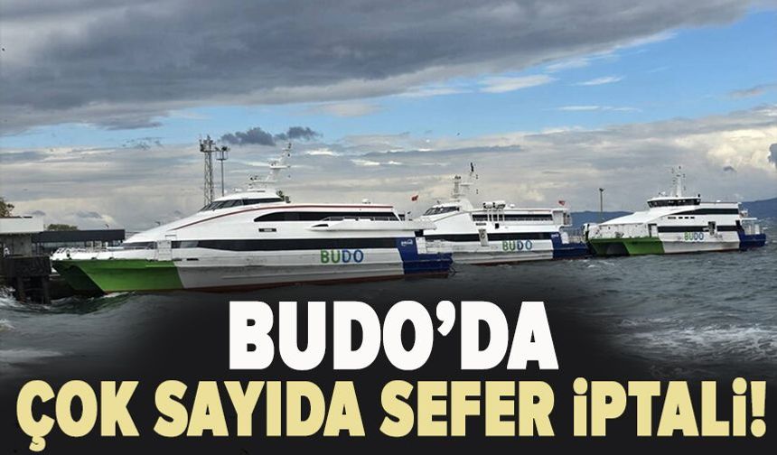 BUDO'nun bazı seferleri iptal edildi