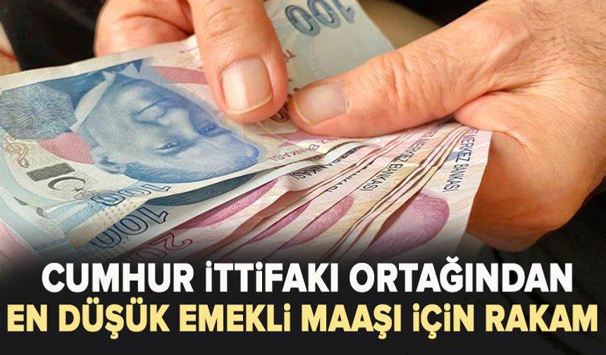 Cumhur İttifakı ortağından en düşük emekli maaşı için rakam