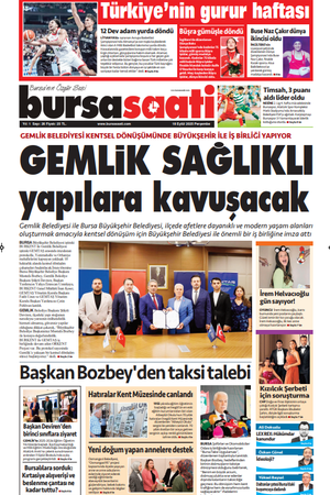 Bursa Saati Gazetesi 18 Eylül