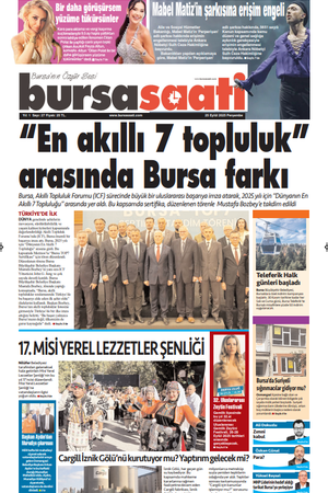 Bursa Saati Gazetesi 25 Eylül